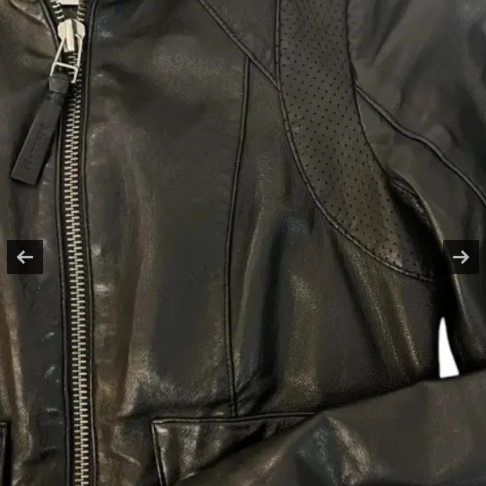 Mackage Black Leather Jacket - Picture 2 of 9